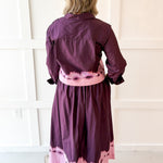 Accent Top & Skirt Set - Plum
