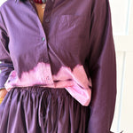 Accent Top & Skirt Set - Plum