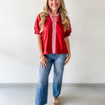 Accent Trim Top - Rust