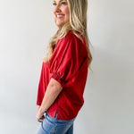 Accent Trim Top - Rust