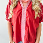 Accent Trim Top - Rust