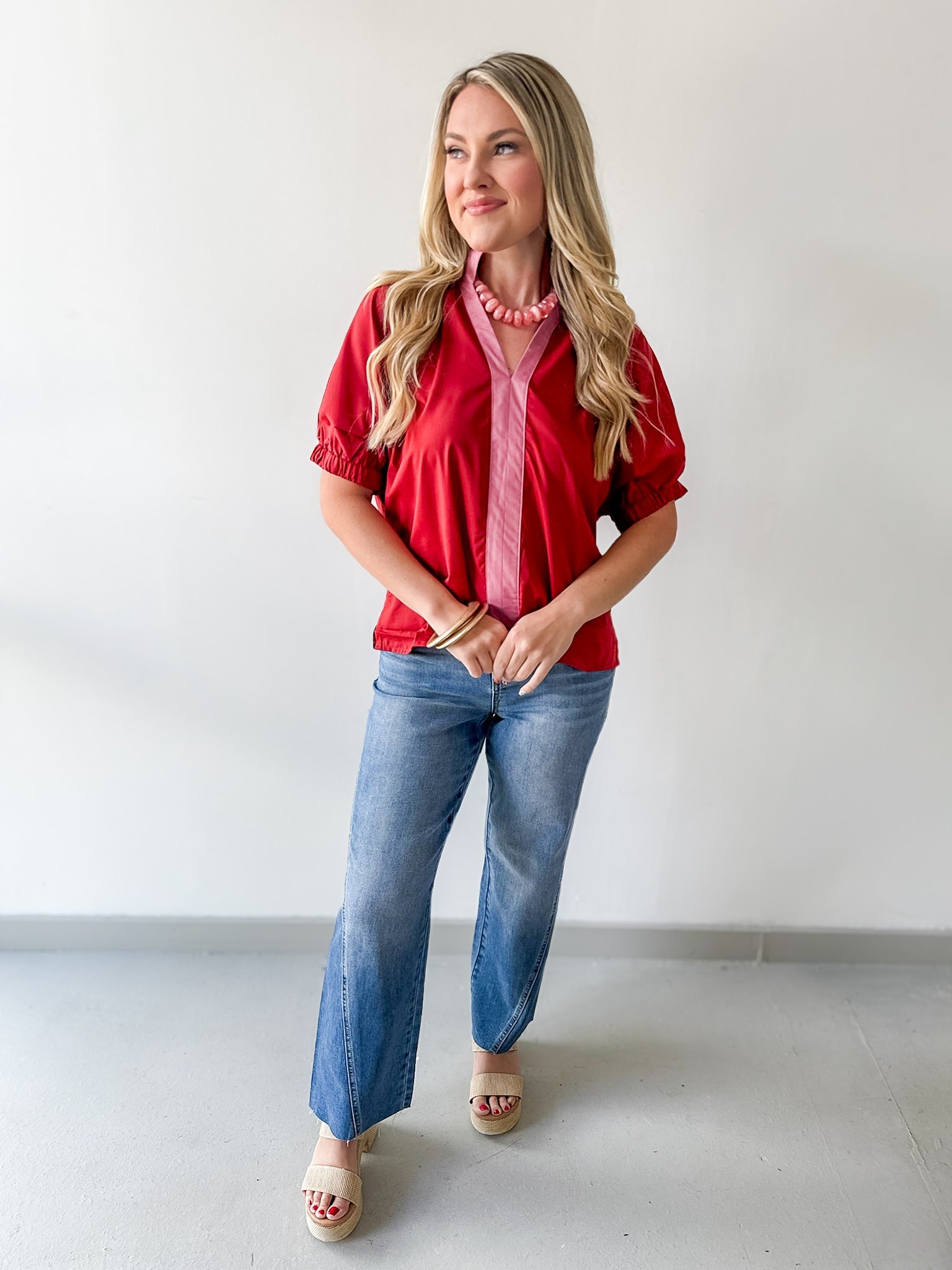 Accent Trim Top - Rust