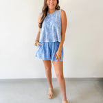 Acid Wash French Terry Top & Short Set