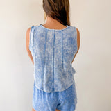 Acid Wash French Terry Top & Short Set