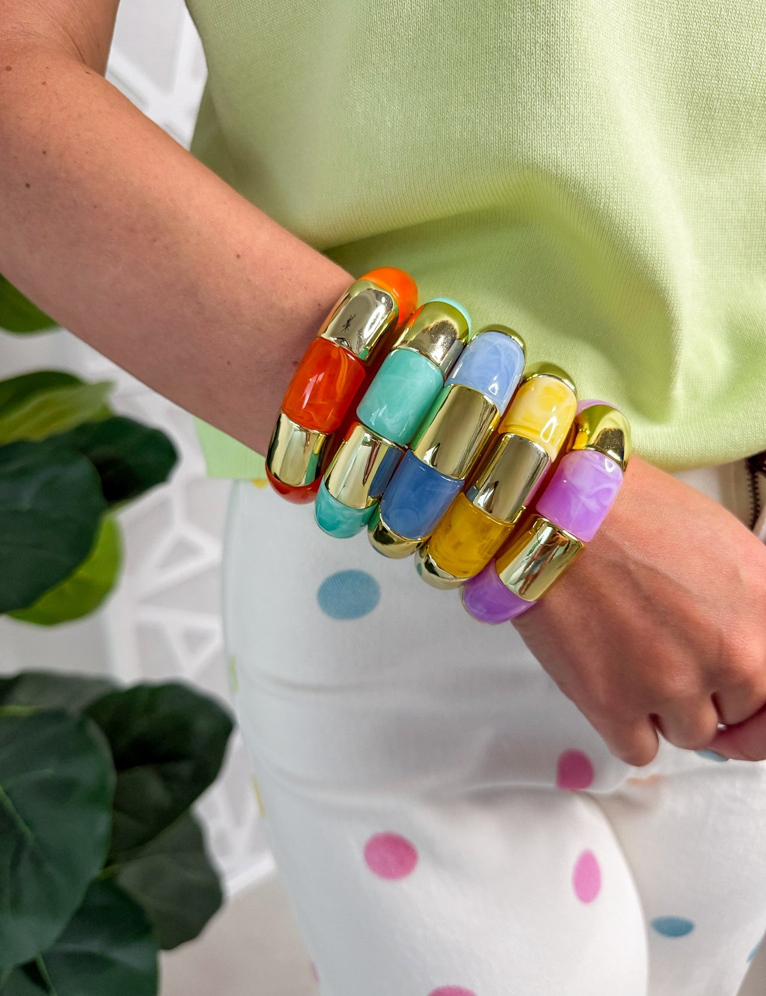 Acrylic Bracelet Geometric