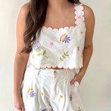 Alegra Embroidered Top & Short Set