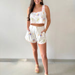 Alegra Embroidered Top & Short Set