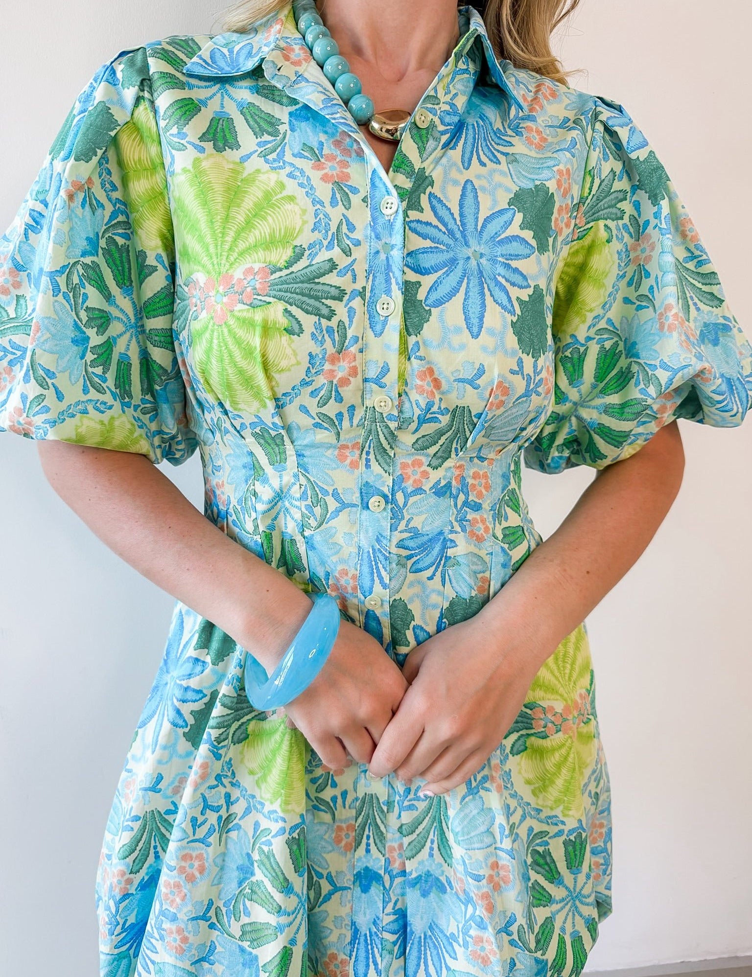 Allie Floral Shirt Dress
