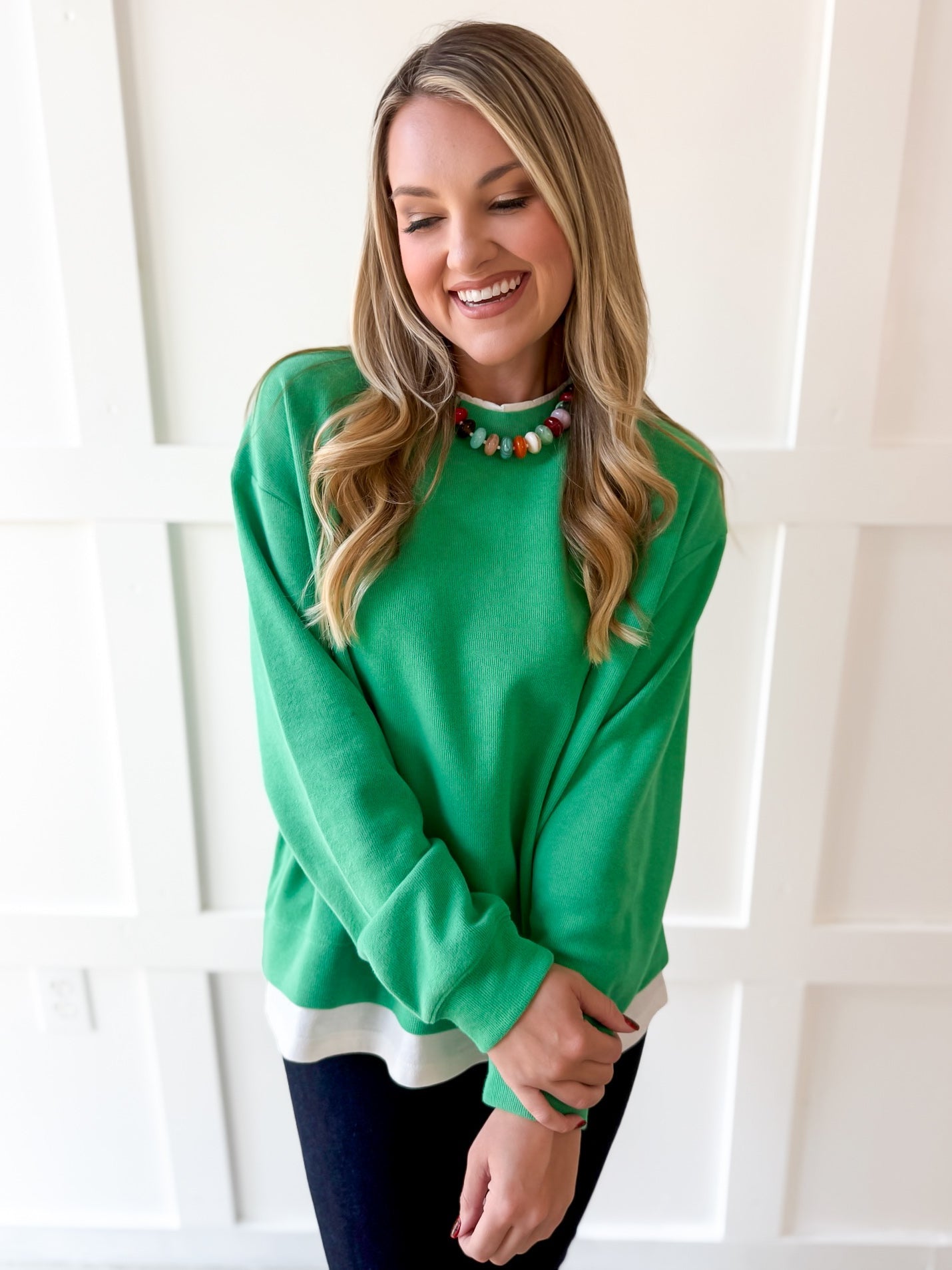 Always On Crew Sweater - Green