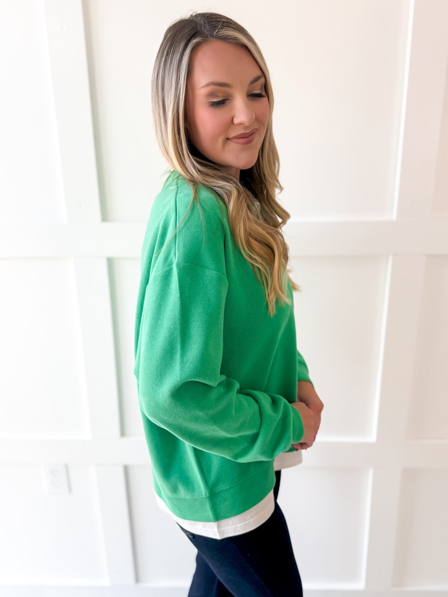 Always On Crew Sweater - Green