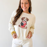 American Heart Puppy Jacquard Sweater