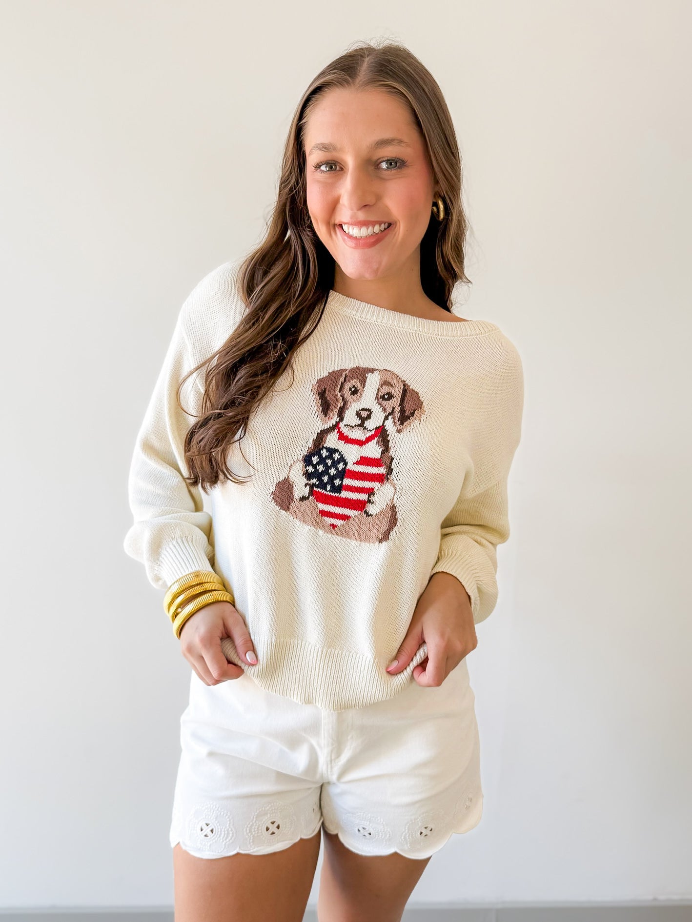 American Heart Puppy Jacquard Sweater