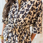 Animal Print Blouse - Ecru