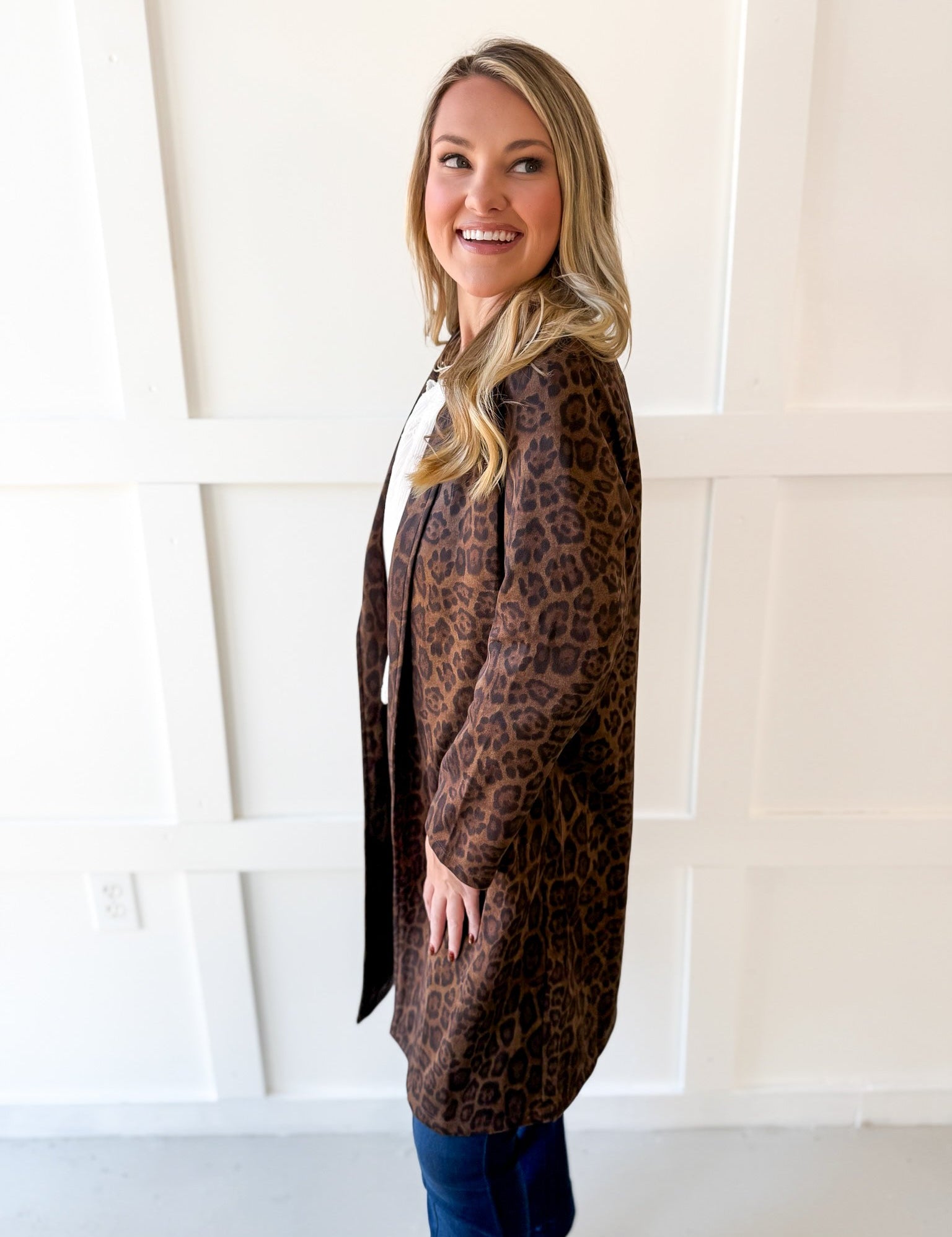Animal Print Coat