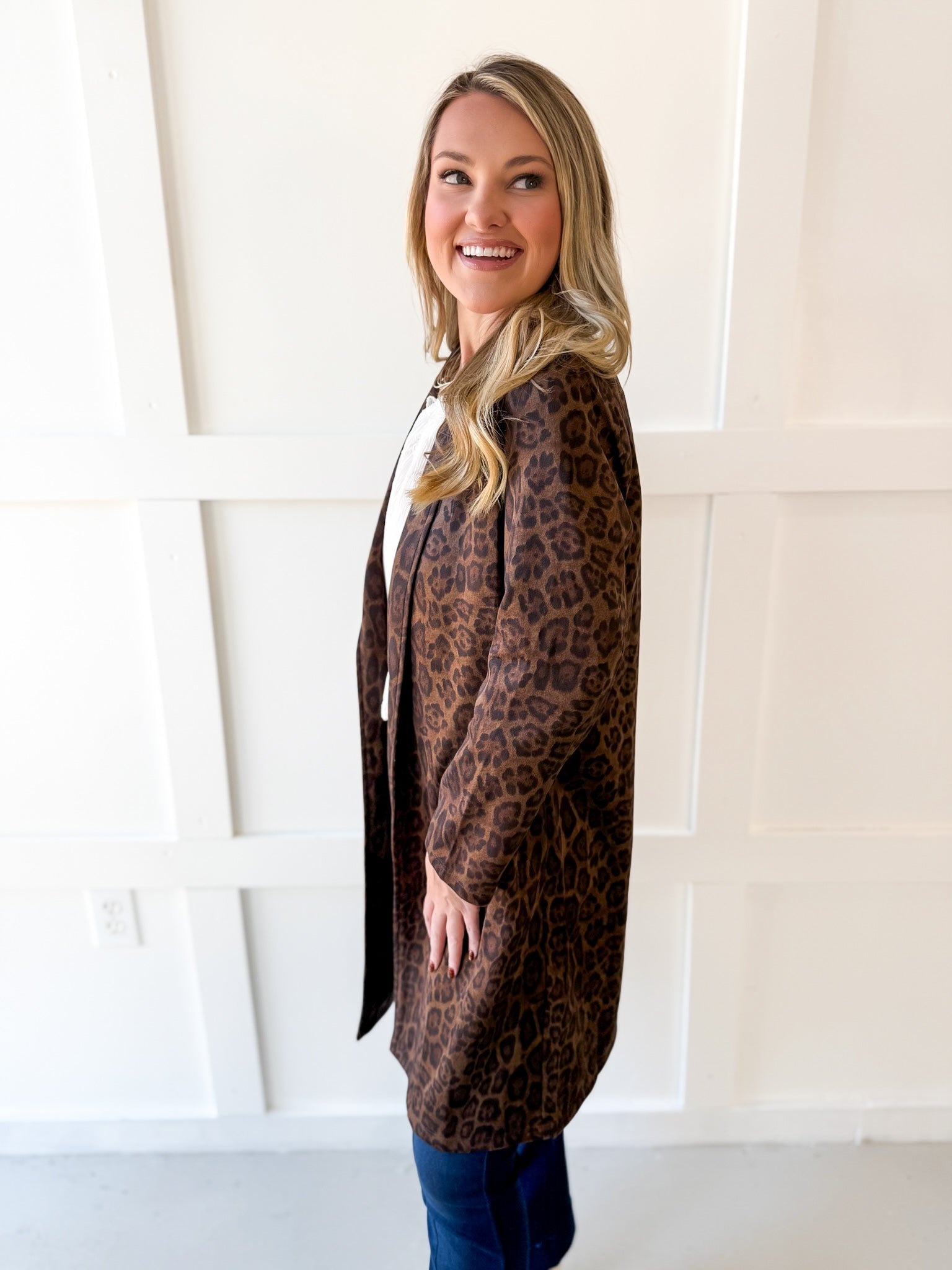 Animal Print Coat