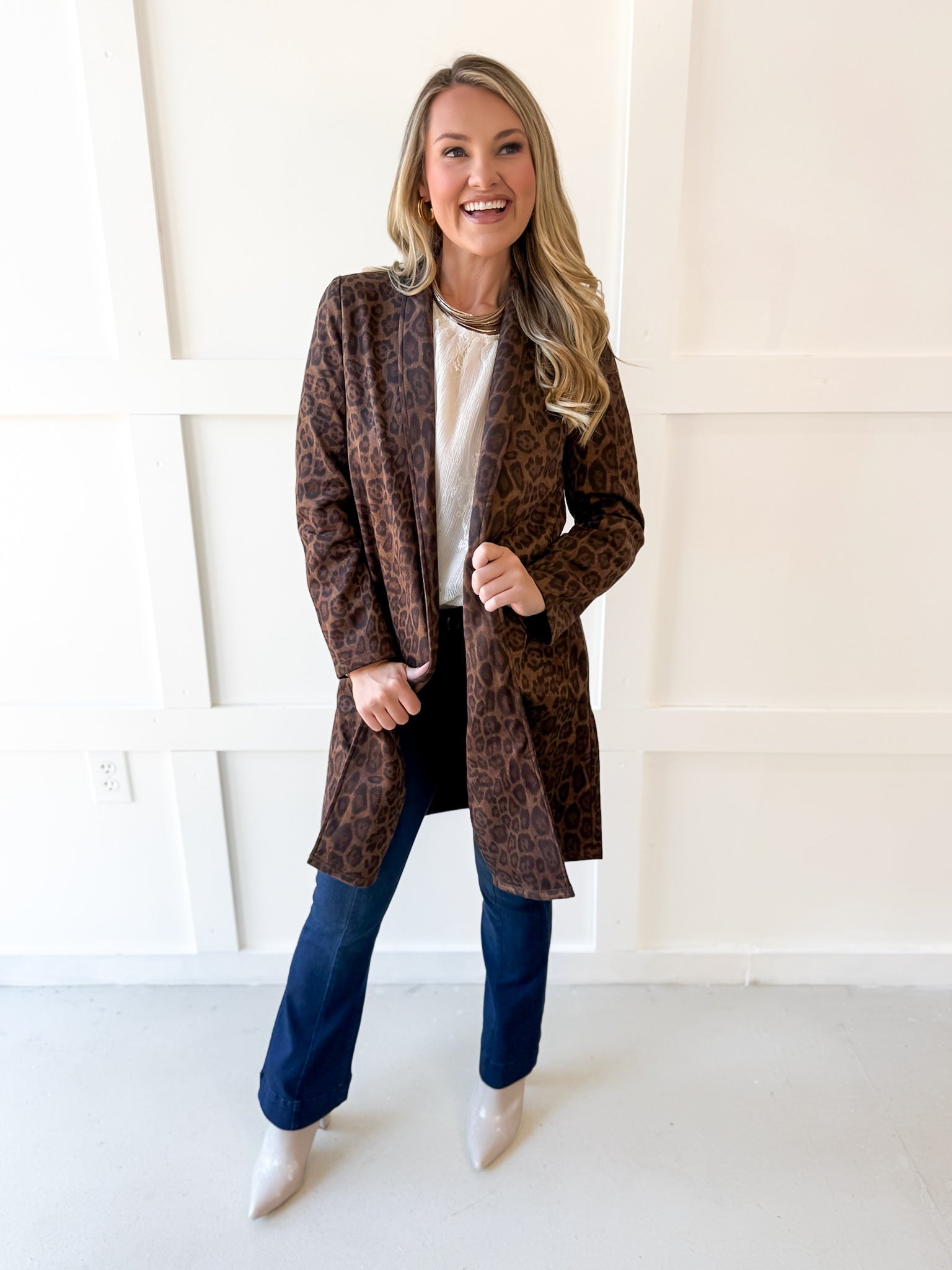 Animal Print Coat