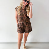 Animal Print Top & Short Set