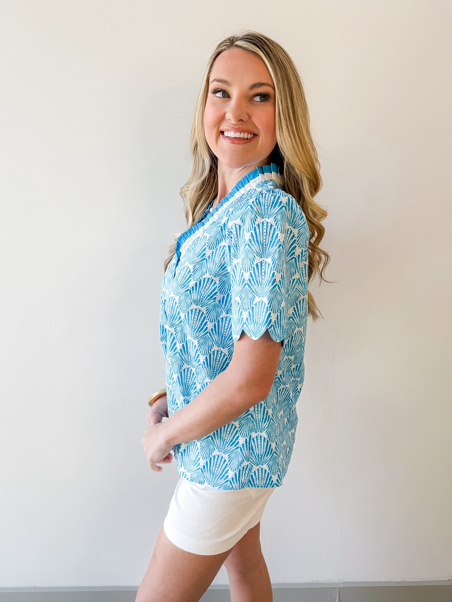 Annie Contrast Detailed Top