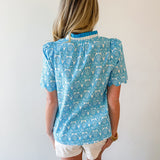 Annie Contrast Detailed Top