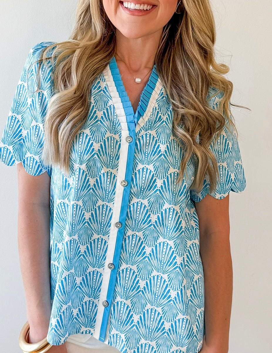 Annie Contrast Detailed Top