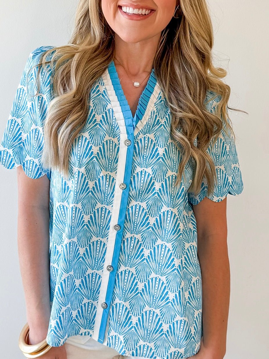 Annie Contrast Detailed Top