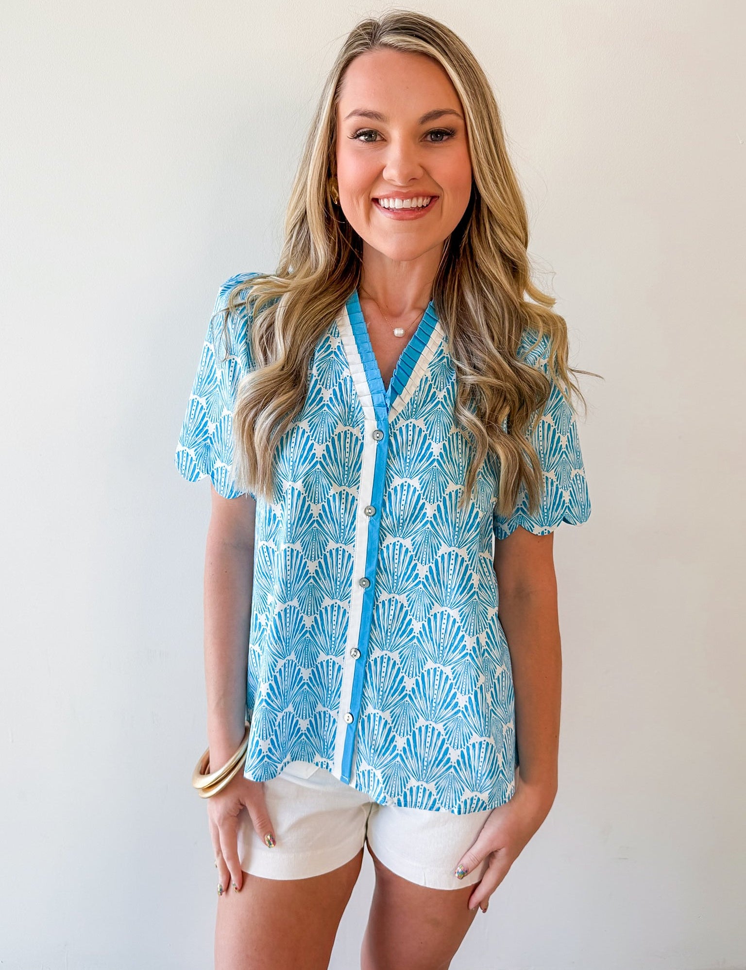 Annie Contrast Detailed Top