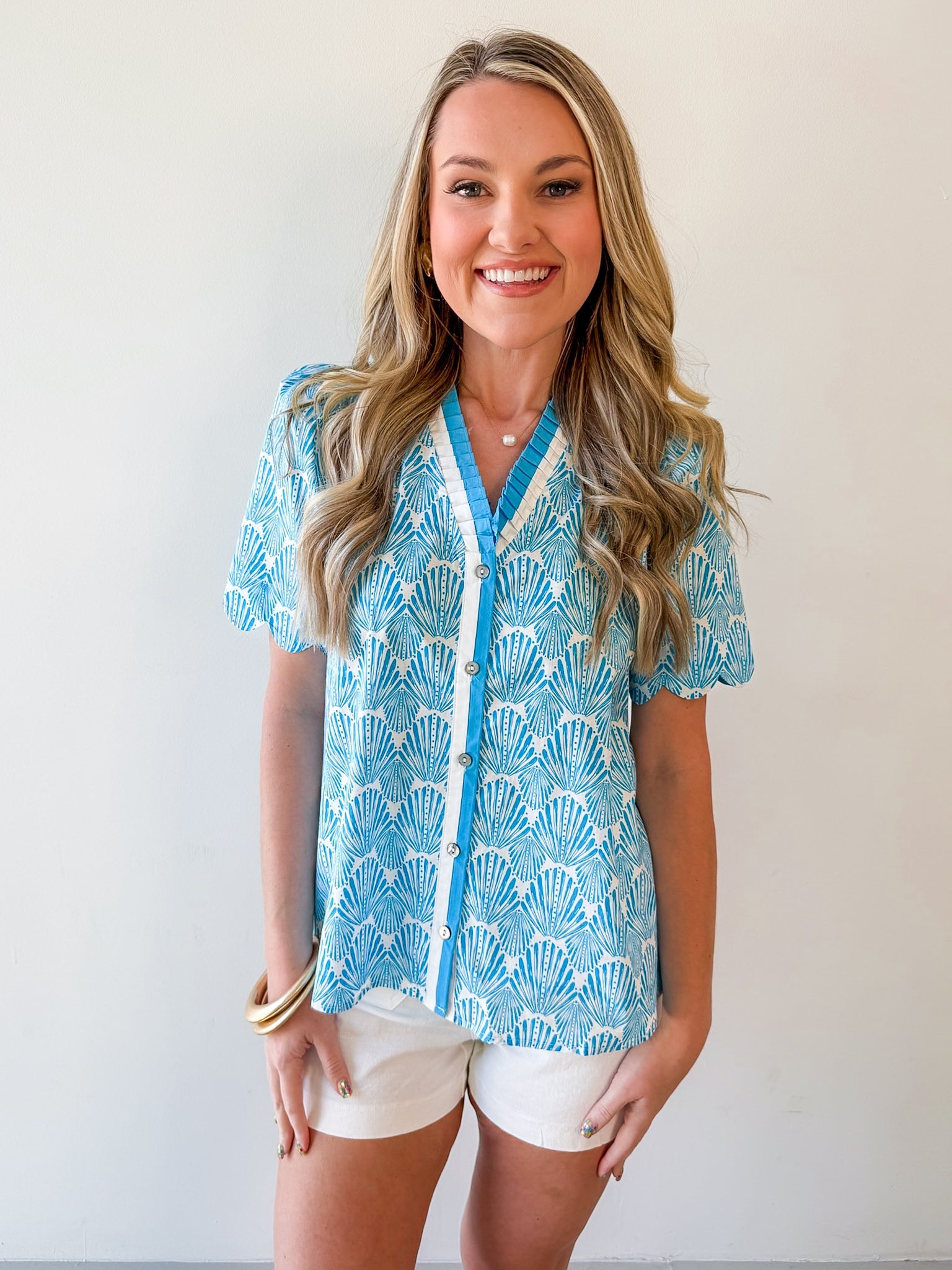 Annie Contrast Detailed Top