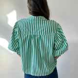 Ashley Striped Green Top