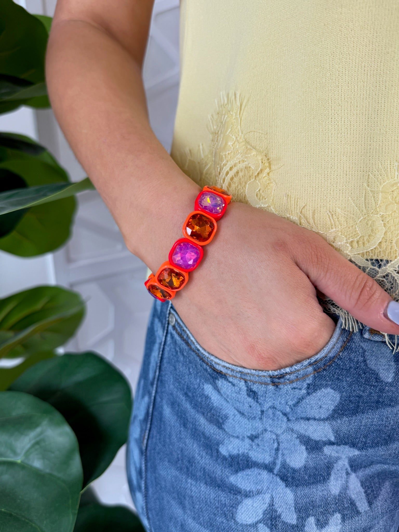 Aurora Stretch Bracelet Orange