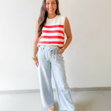 Baggy Straight Linen Jeans