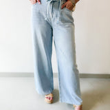 Baggy Straight Linen Jeans