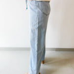 Baggy Straight Linen Jeans