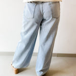 Baggy Straight Linen Jeans