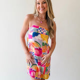 Bahamas Mini Strapless Dress