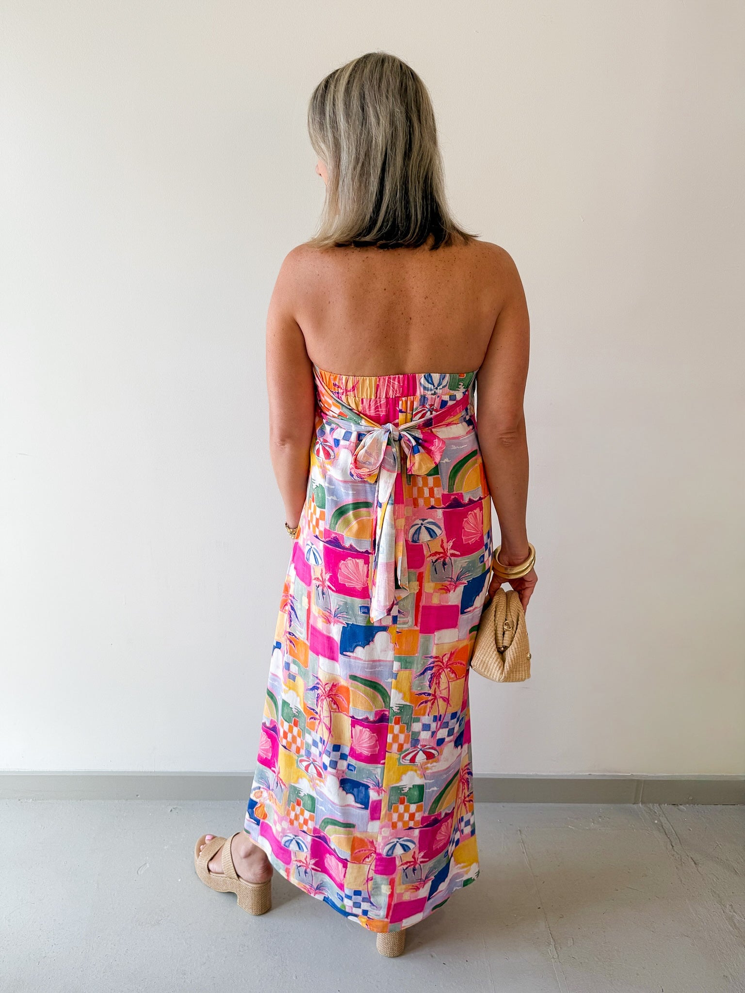 Bahamas Strapless Maxi Dress
