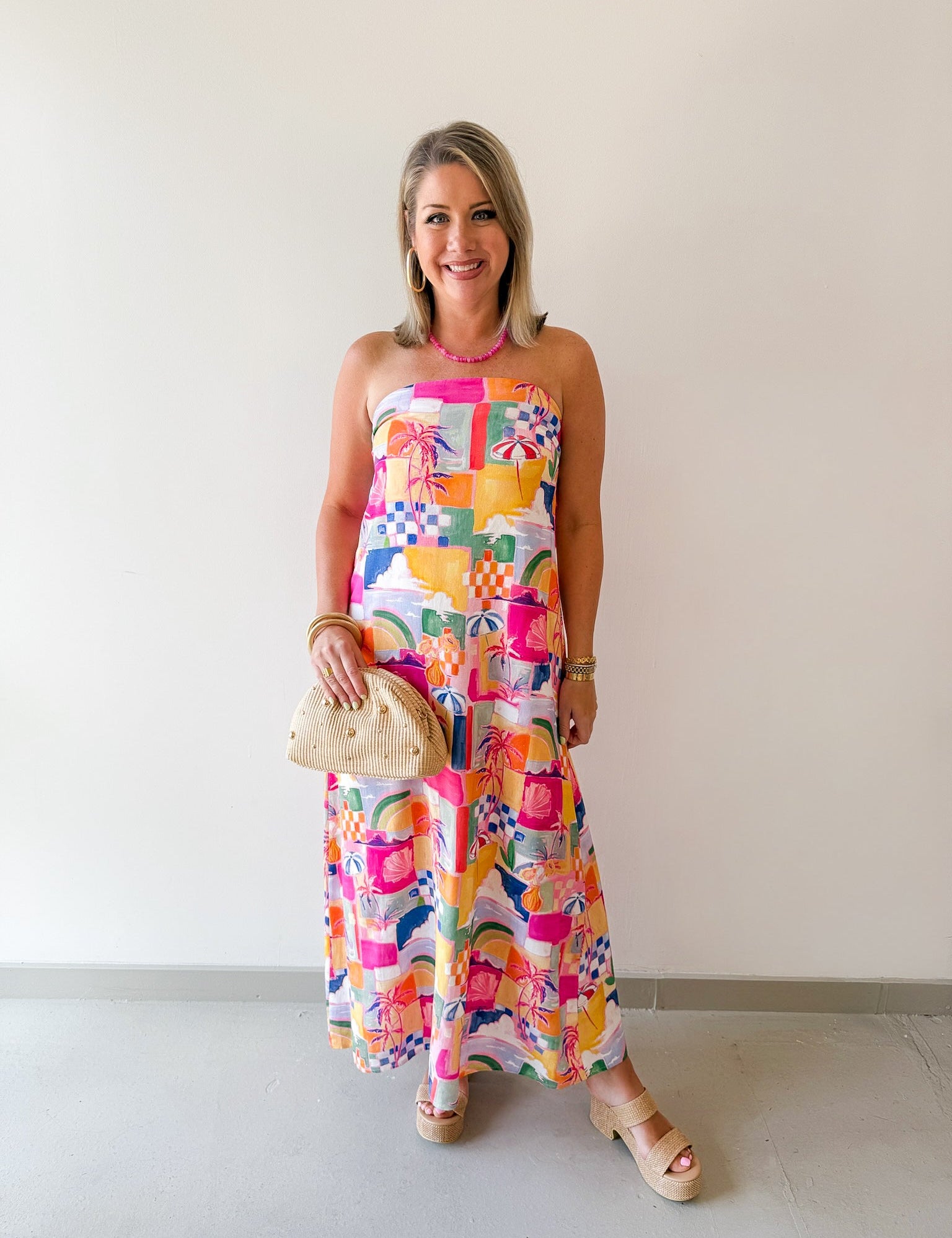 Bahamas Strapless Maxi Dress