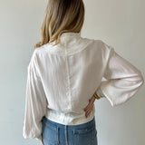 Balloon Sleeve Bomber Jacket