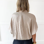 Balloon Sleeve Top- Champagne