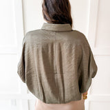 Balloon Sleeve Top- Olive