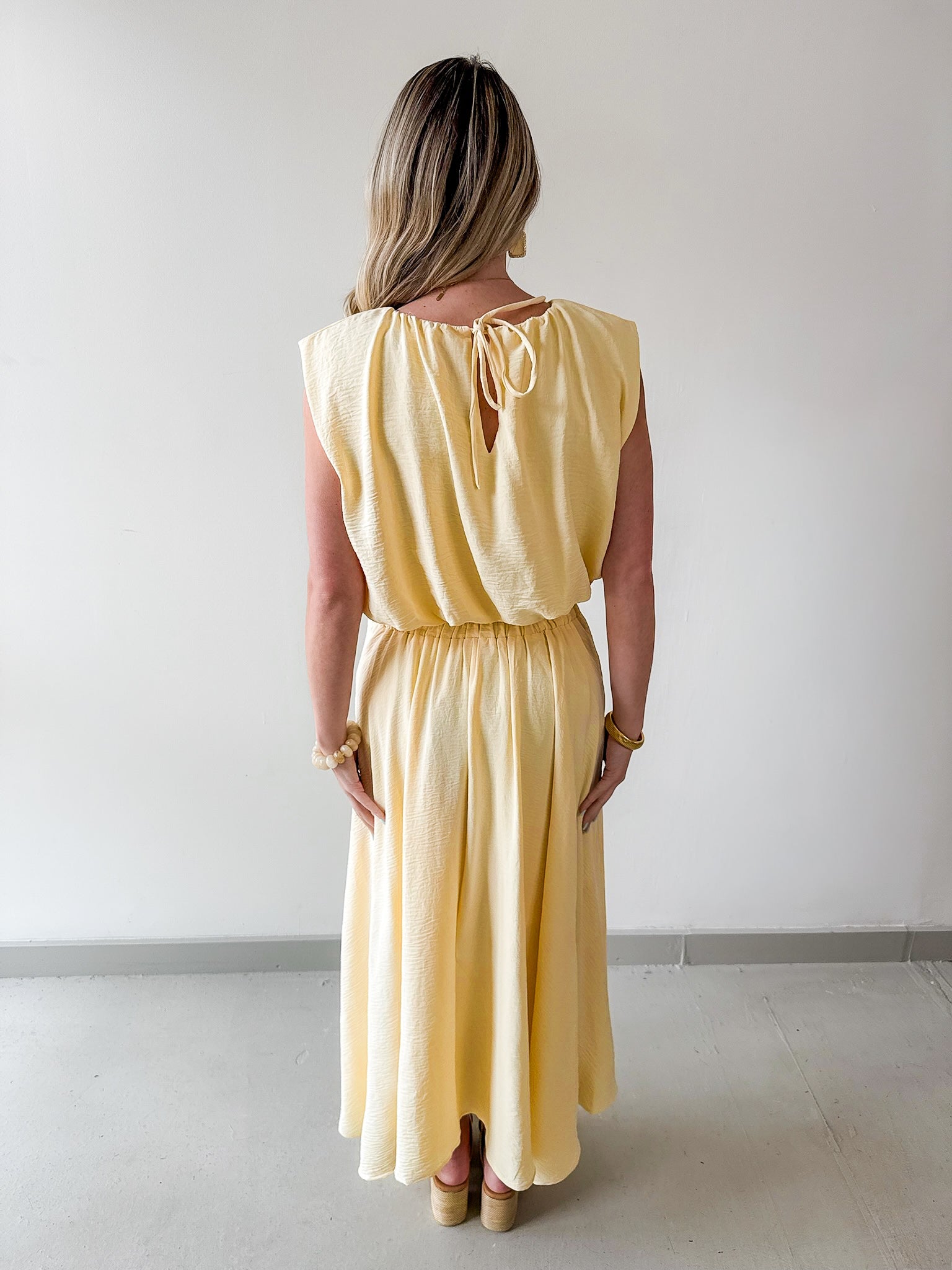 Balloon Top & Box Pleat Skirt Set