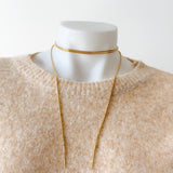 Bar Drop Lariat Chain Necklace