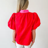 Baroque Applique Accent Top