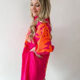 Baroque Floral Applique Dress