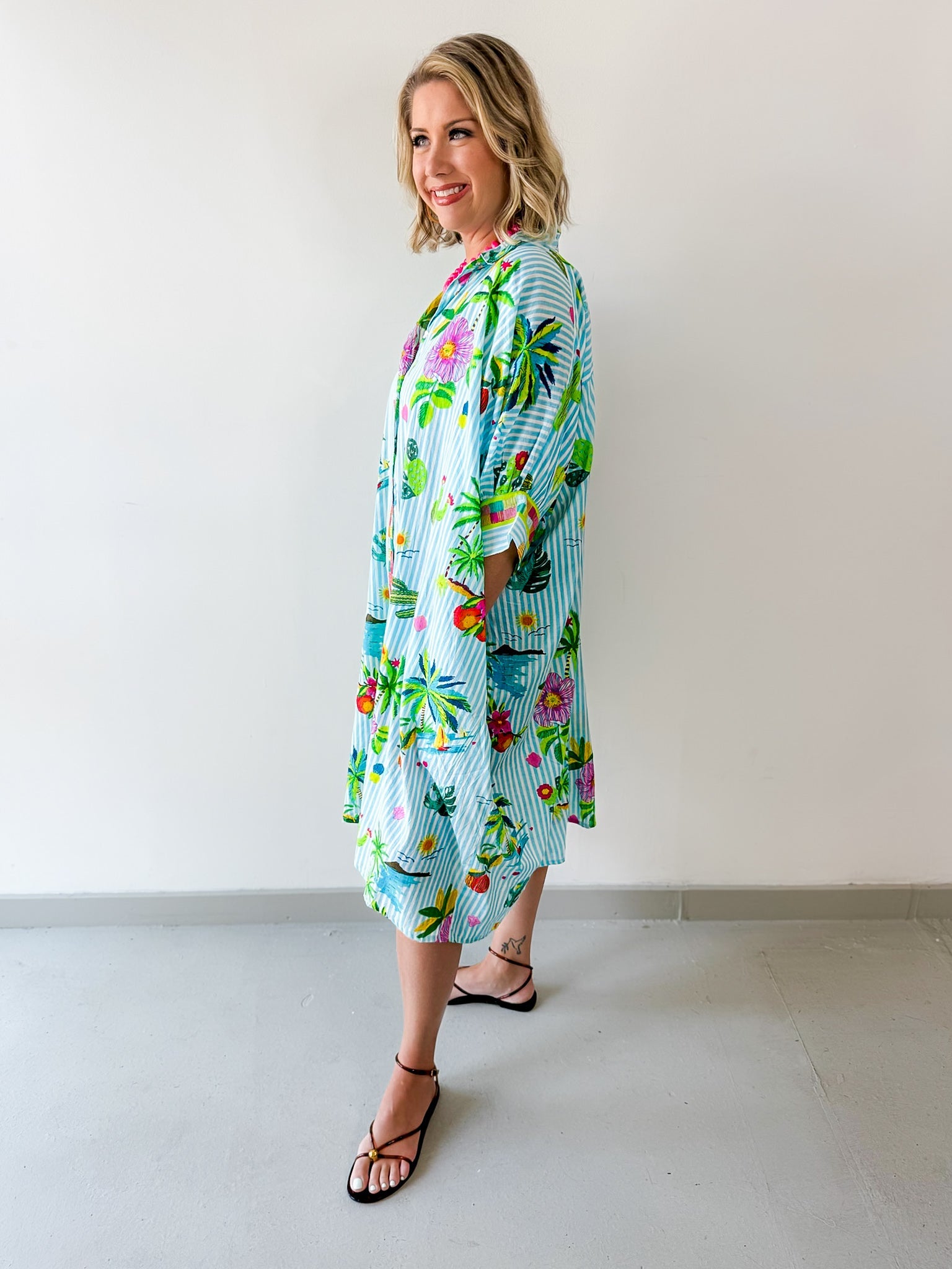 Batwing Flowy Fit Dress