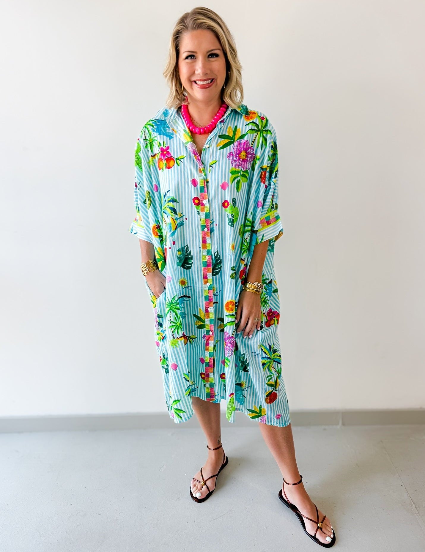 Batwing Flowy Fit Dress