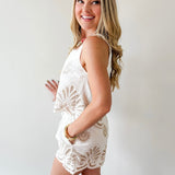 Beach Print Top & Short Set