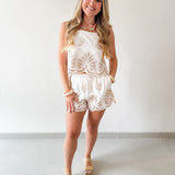 Beach Print Top & Short Set
