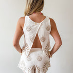 Beach Print Top & Short Set