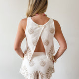 Beach Print Top & Short Set