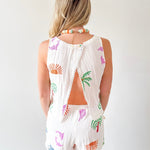 Beach Print Top & Short Set